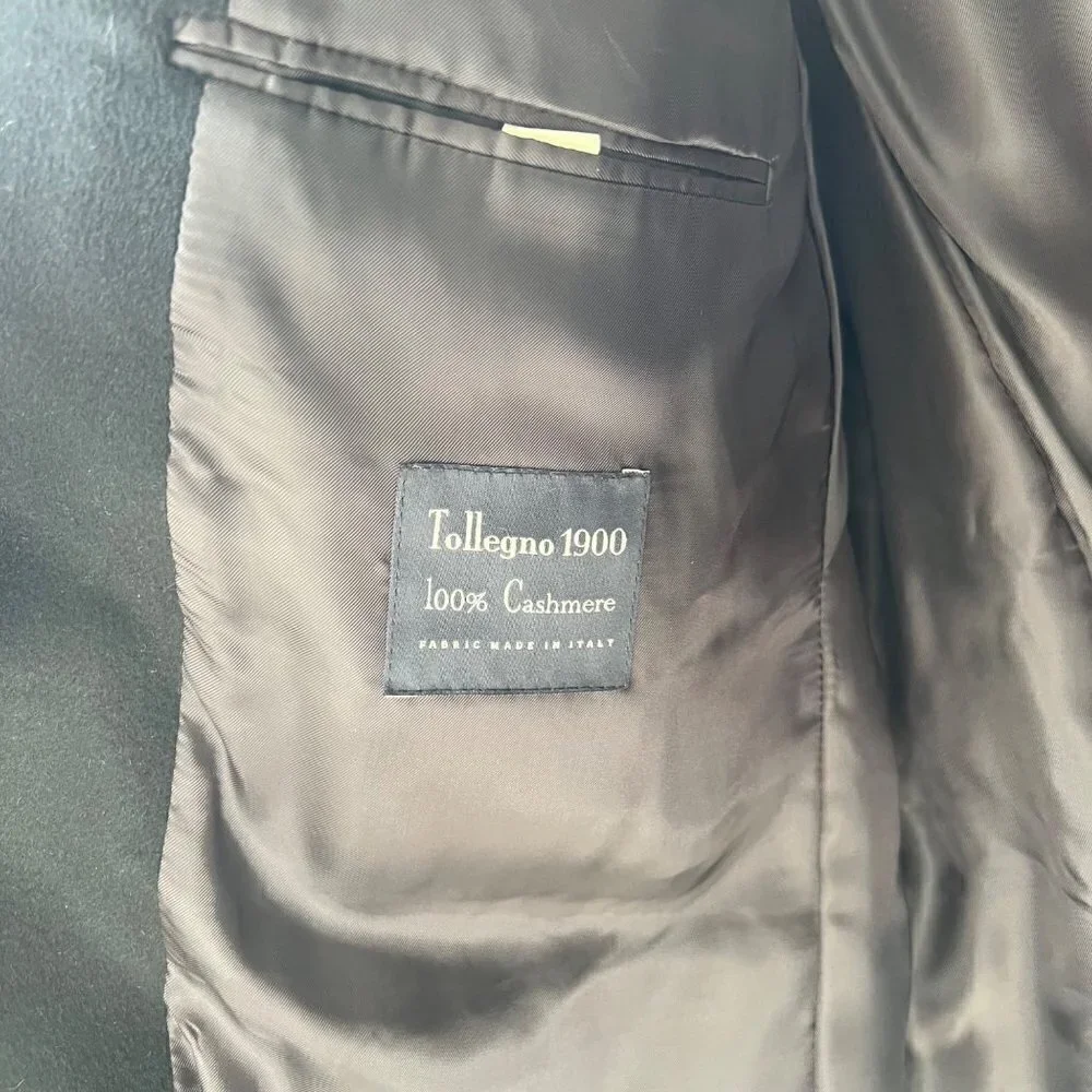 Brooks Brothers Tollegno 1900 Cashmere Madison Fit sportcoat, Black, Size 46R